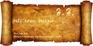 Hübner Helka névjegykártya